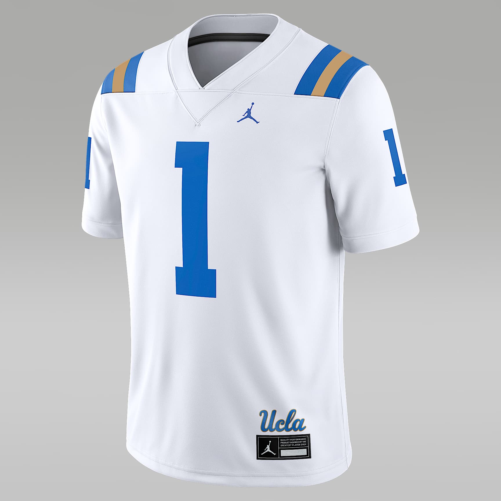 UCLA ブルー フットボールシャツ ゲームシャツ S Bruins Y2K UCLA Bruins Jordan Brand Primetime Legend Wordmark T-Shirt - Blue